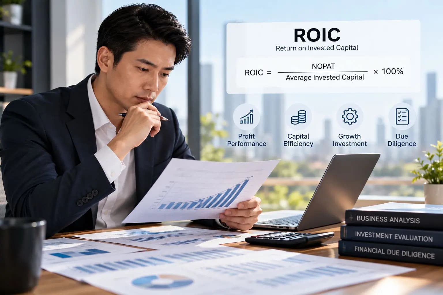 Banner artikel: How to Evaluate a Business Investment Using ROIC